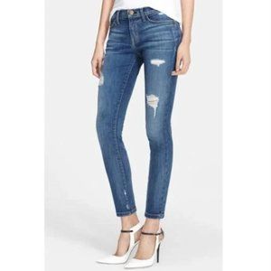 Current/Elliott The Stiletto Niagara Destroy Skinny Distressed Jeans Denim 30